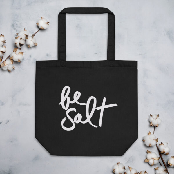 Be Salt Black Eco Tote Bag