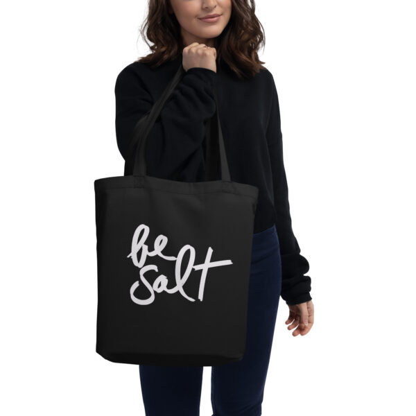 Be Salt Black Eco Tote Bag - Image 2